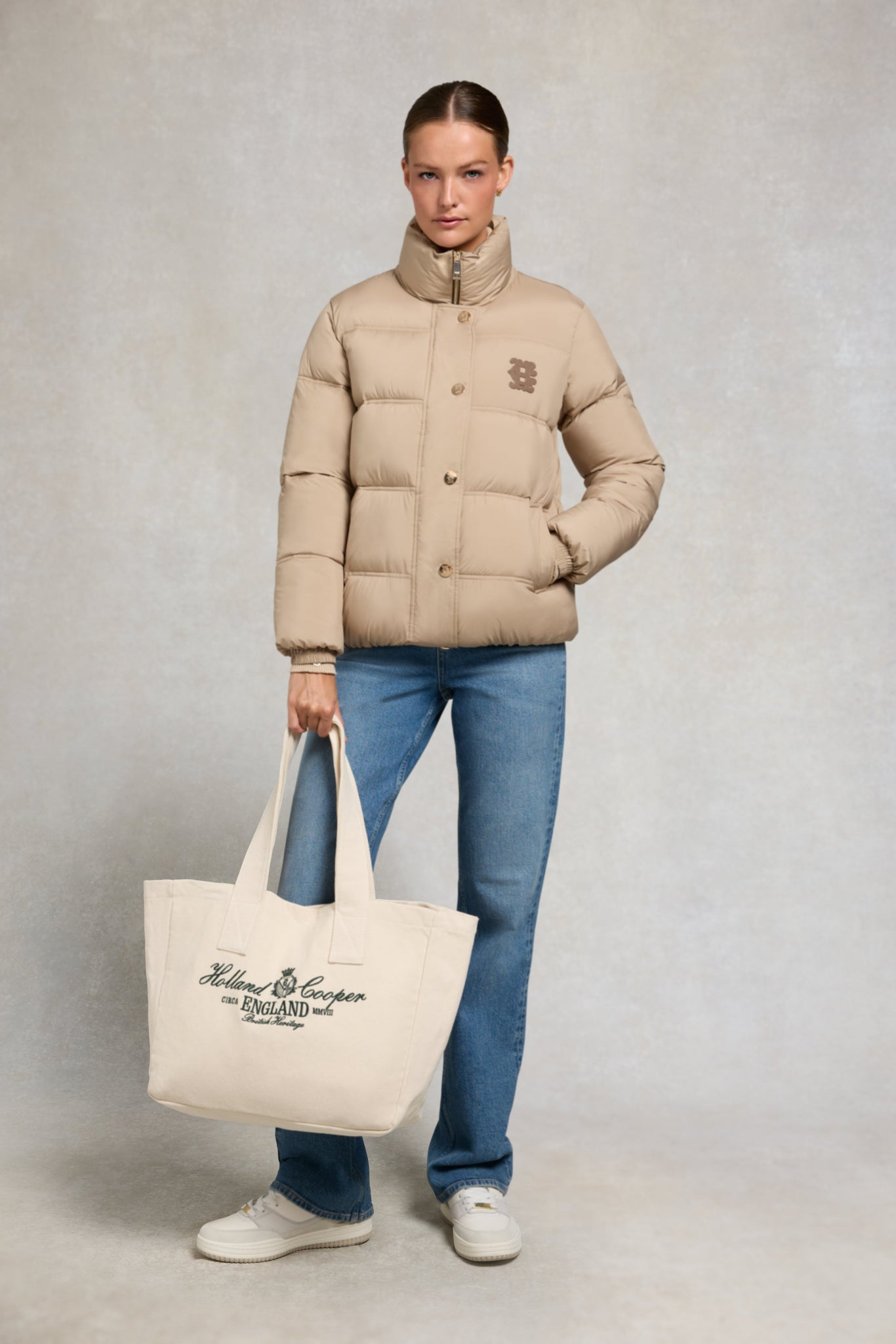 Milton Padded Jacket (Taupe)