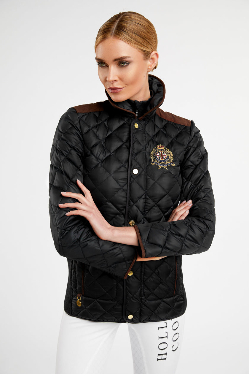 Diamond Quilt Jacket (Black)