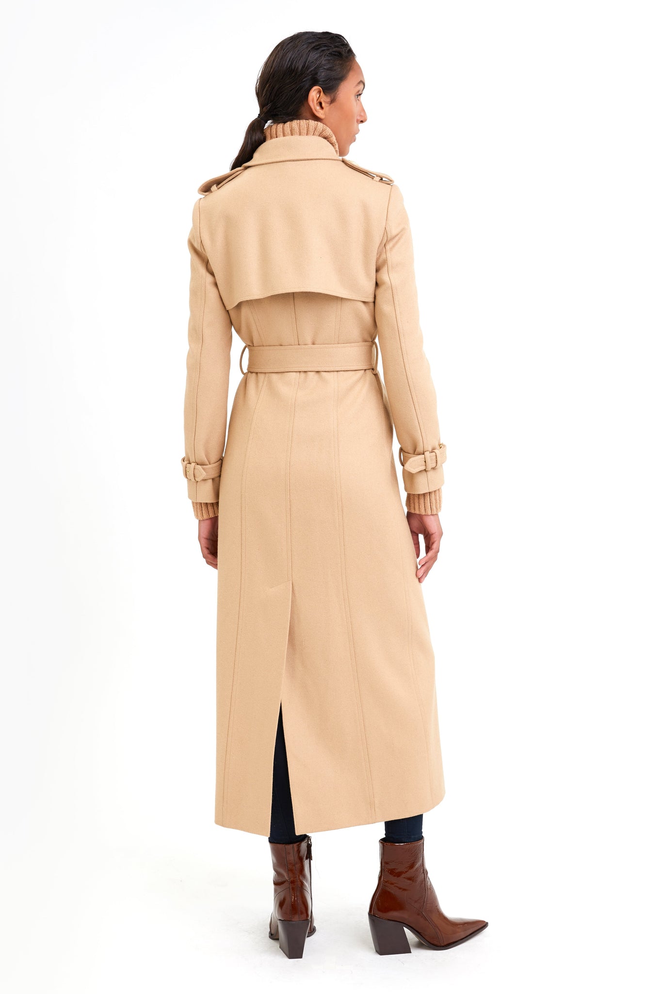 Full Length Marlborough Trench Coat (Camel)
