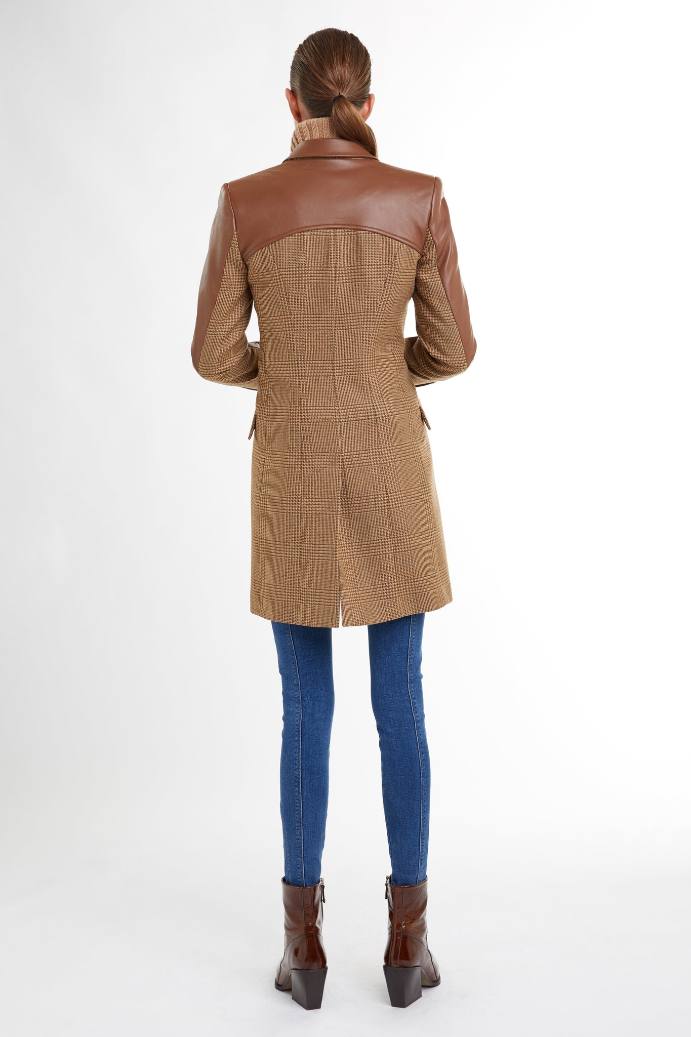 City Kempton Coat (Tawny and Leather)