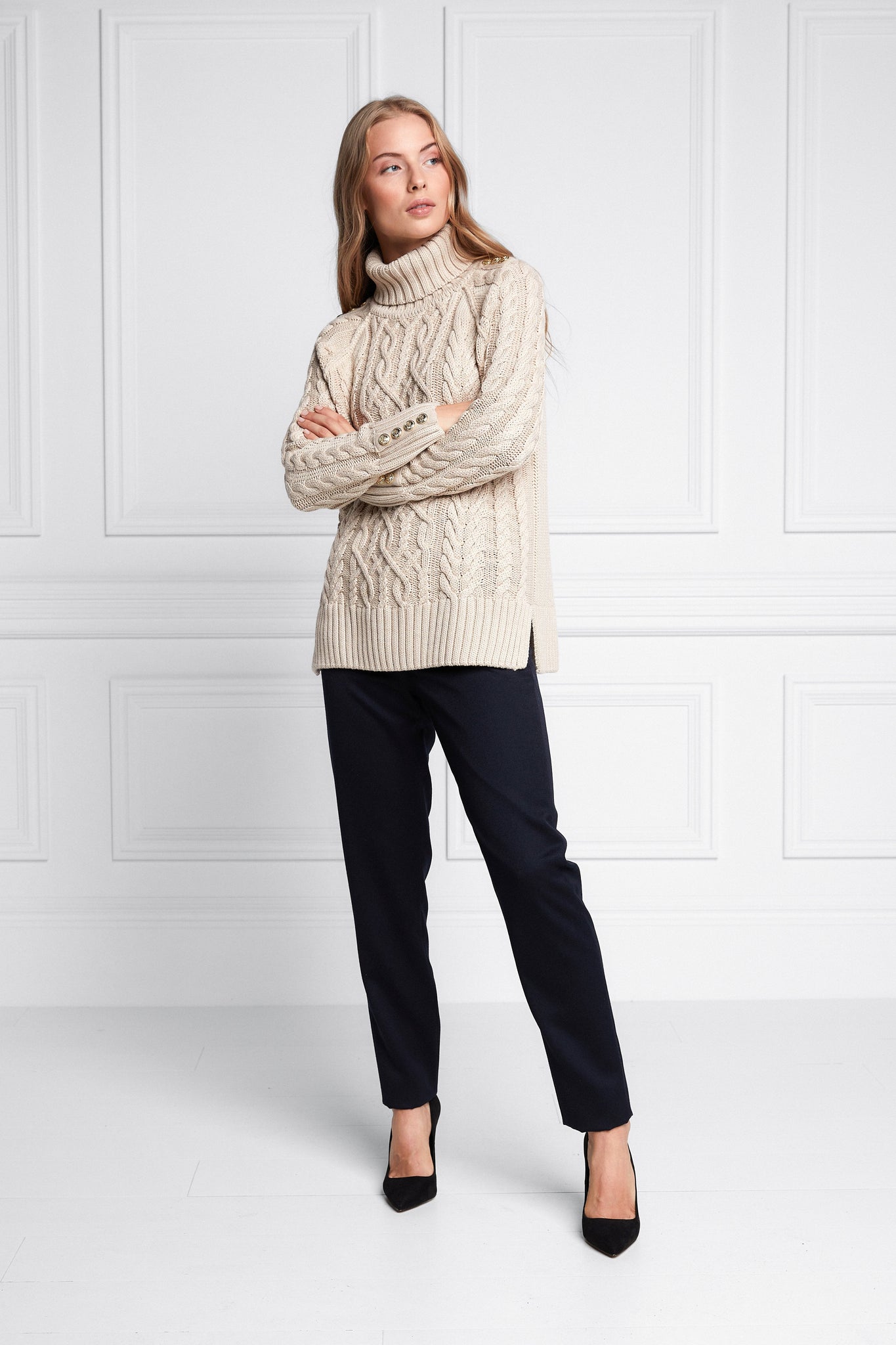 Greenwich Cable Knit (Oatmeal)