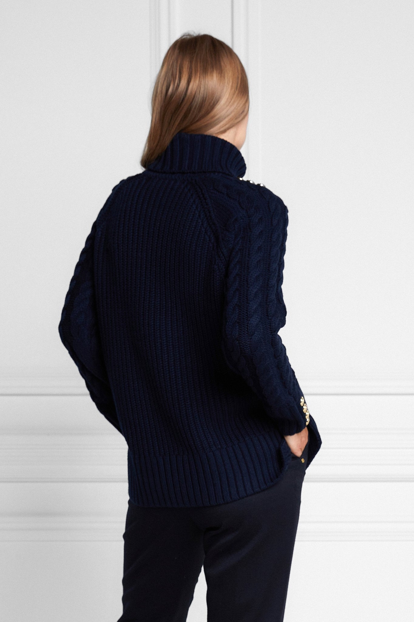 Greenwich Cable Knit (Navy)