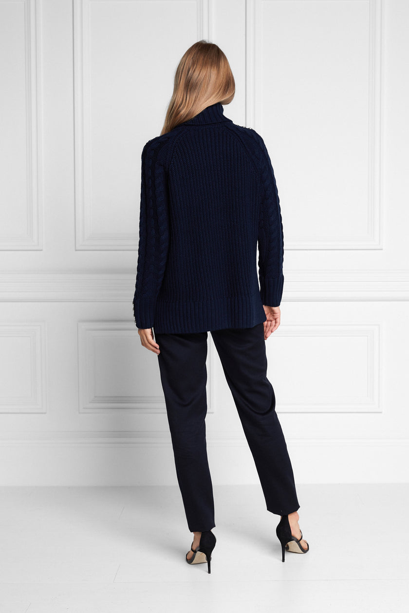 Greenwich Cable Knit (Navy)