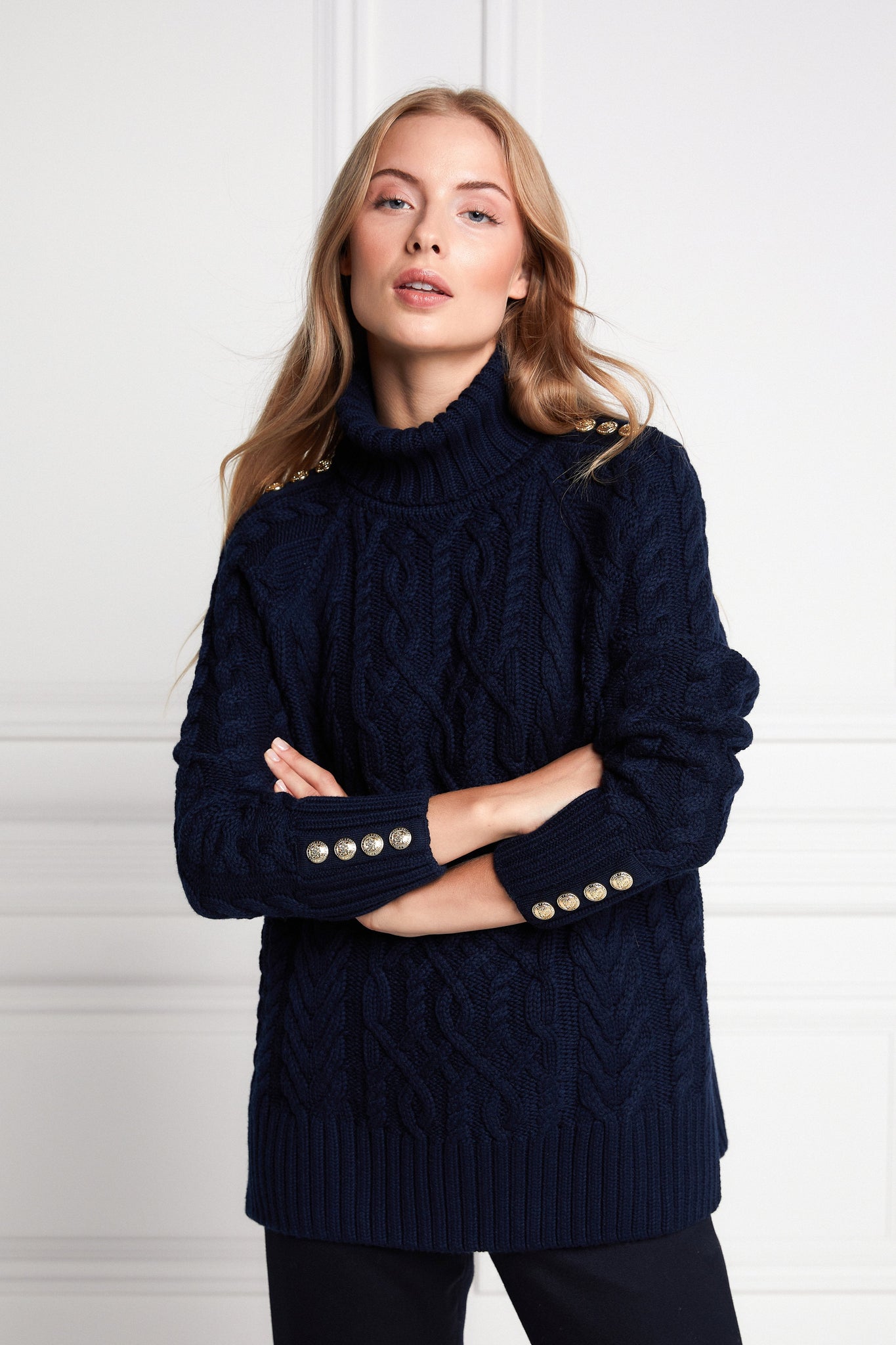 Greenwich Cable Knit (Navy)