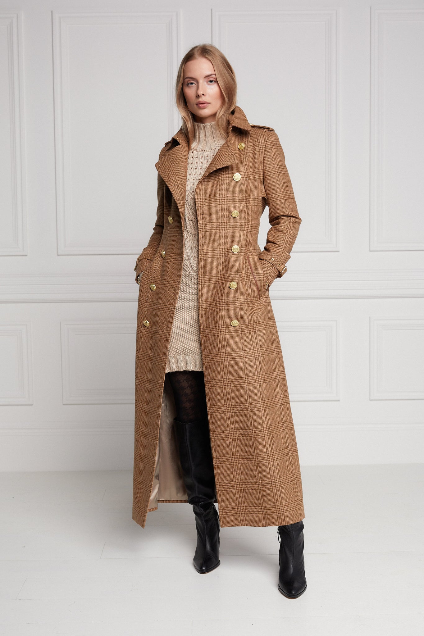 Full Length Marlborough Trench Coat (Tawny)