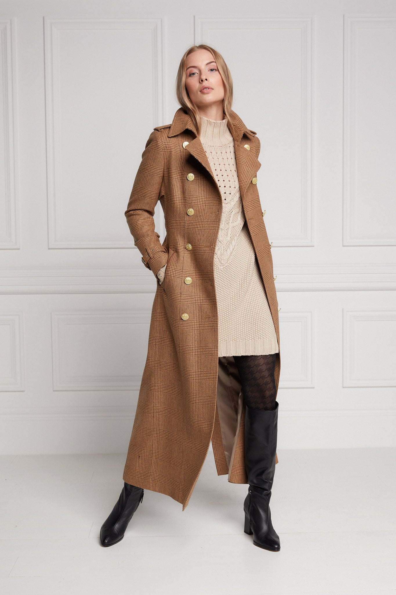 Full Length Marlborough Trench Coat (Tawny)