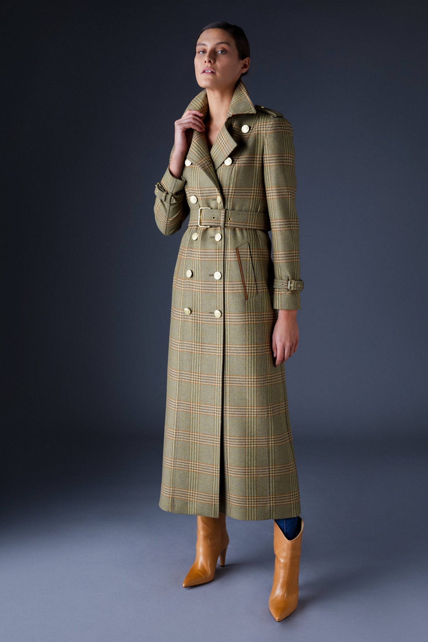 Full Length Marlborough Trench Coat (Leveret)
