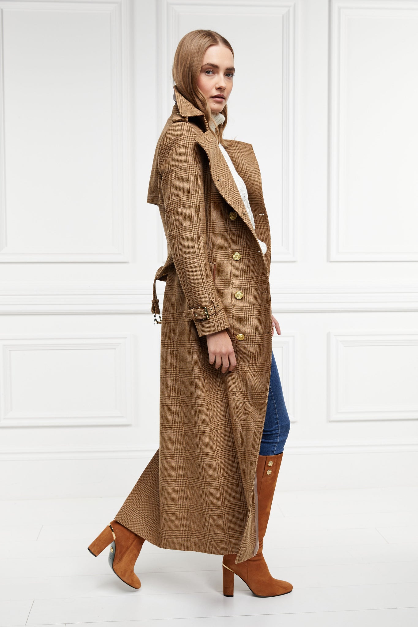 Boutique - Full Length Marlborough Trench Coat (Tawny)