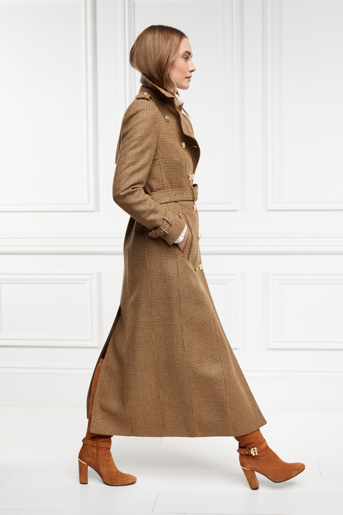 Boutique - Full Length Marlborough Trench Coat (Tawny)
