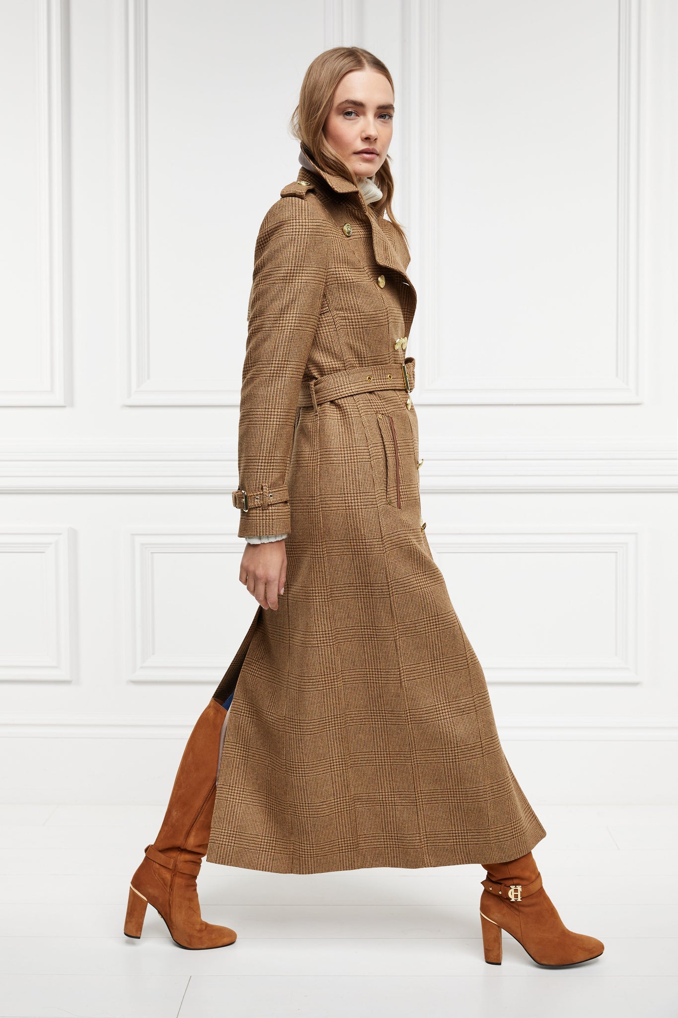 Boutique - Full Length Marlborough Trench Coat (Tawny)