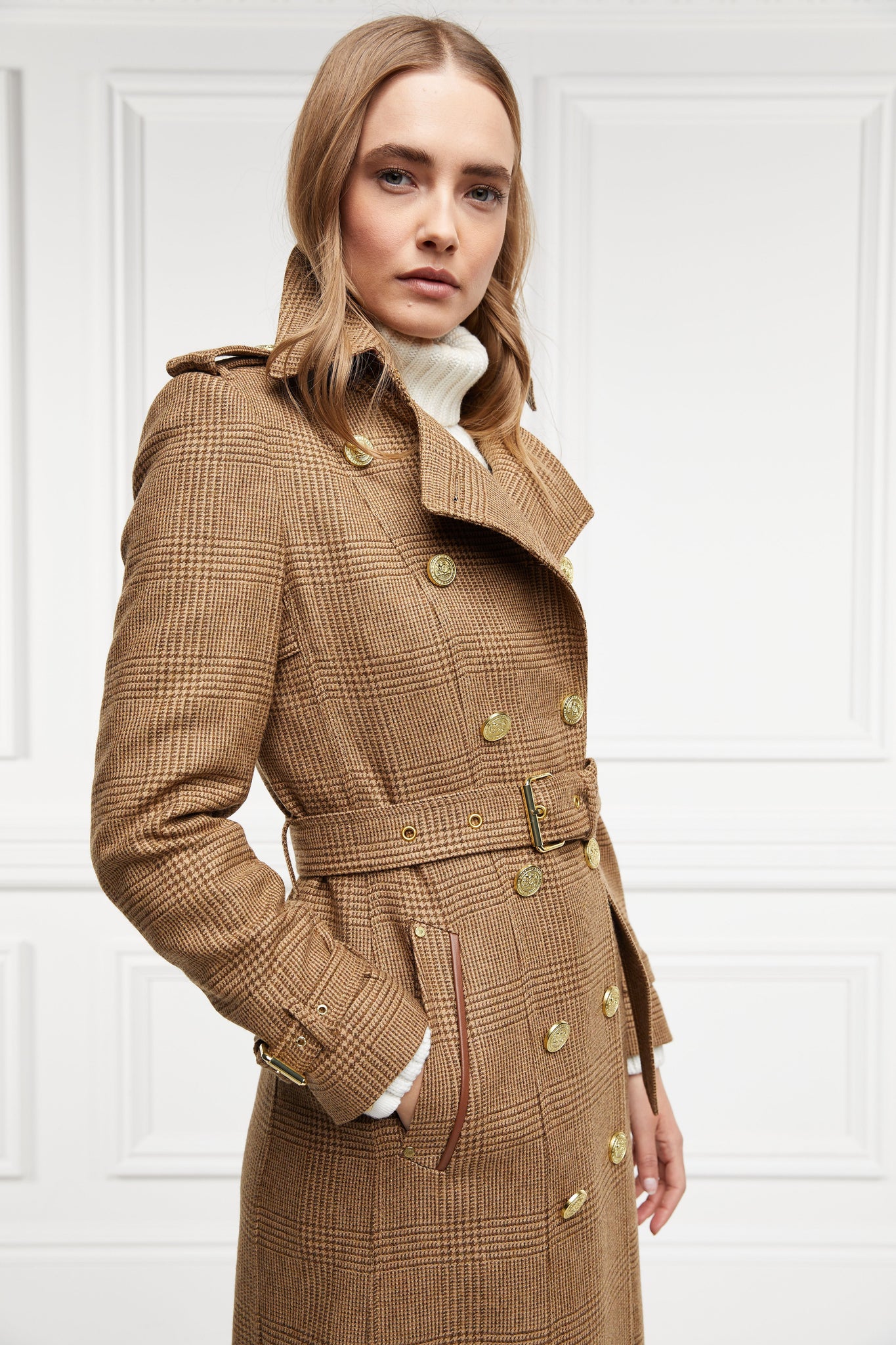 Boutique - Full Length Marlborough Trench Coat (Tawny)
