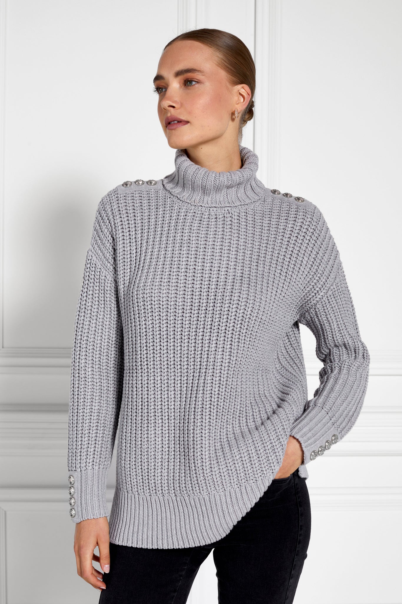 Hoxton Chunky Knit (Soft Grey)