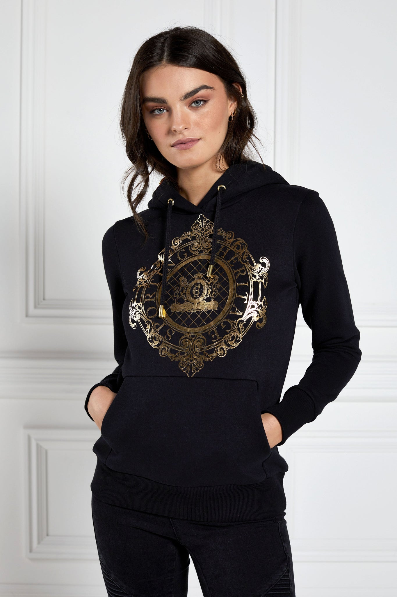 Ornate Crest Hoodie (Black)