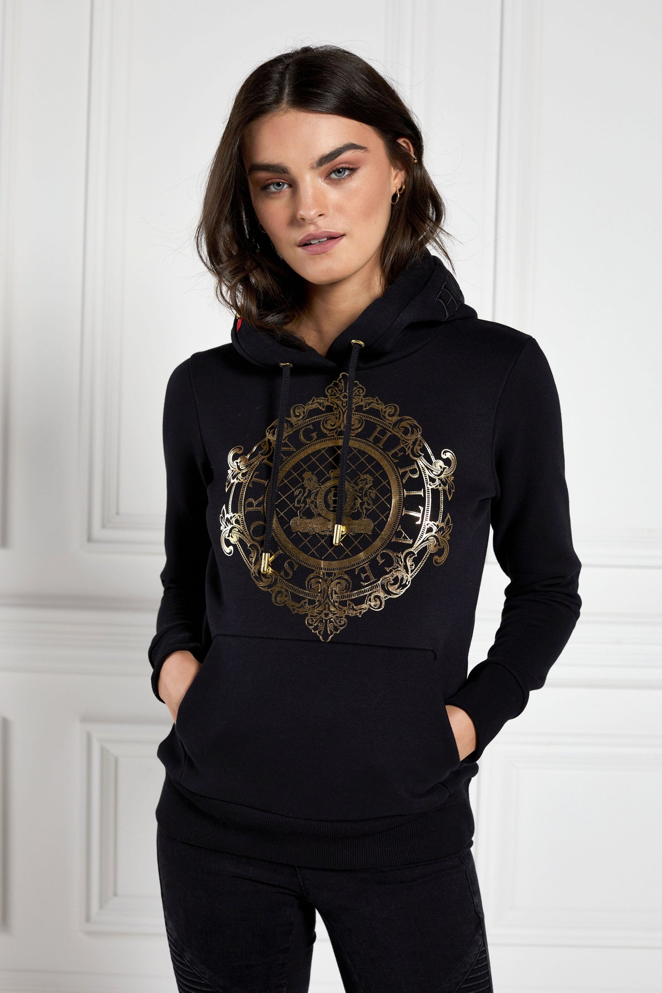 Ornate Crest Hoodie (Black)