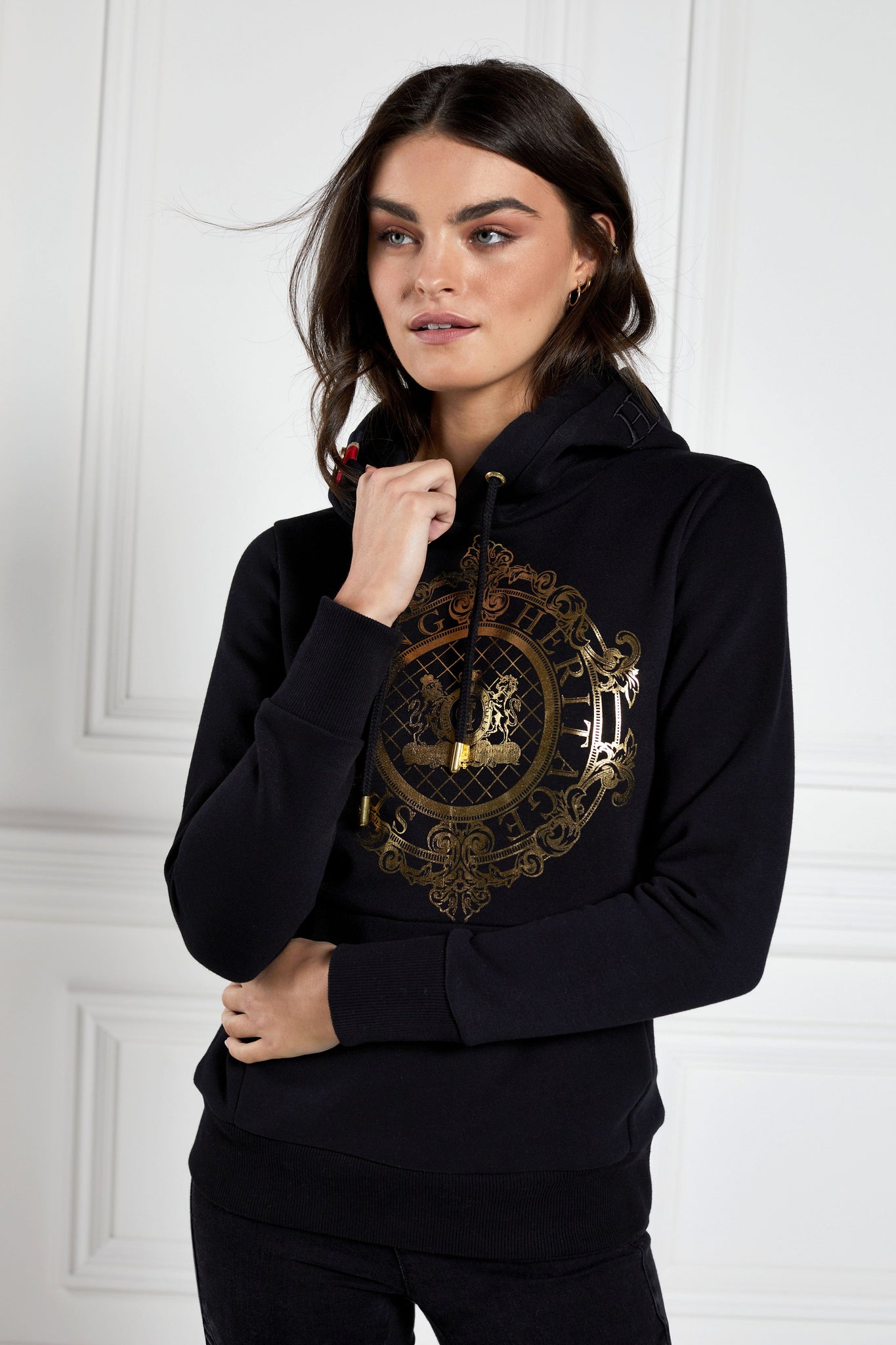 Ornate Crest Hoodie (Black)