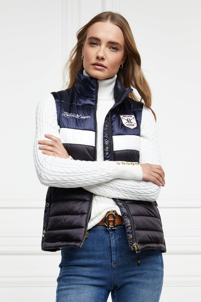 Loxley Panelled Gilet (Ink Navy)