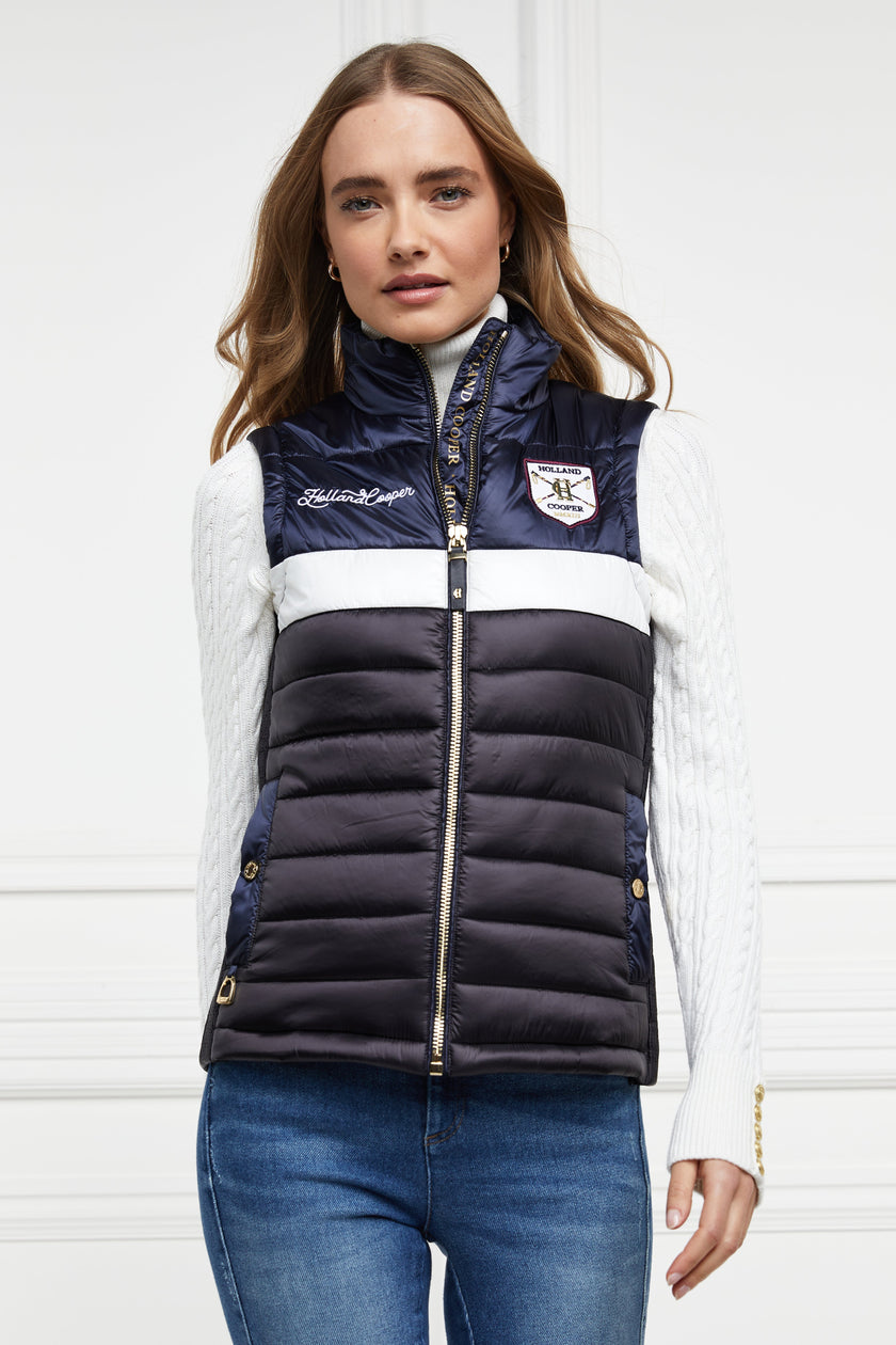 Loxley Panelled Gilet (Ink Navy)