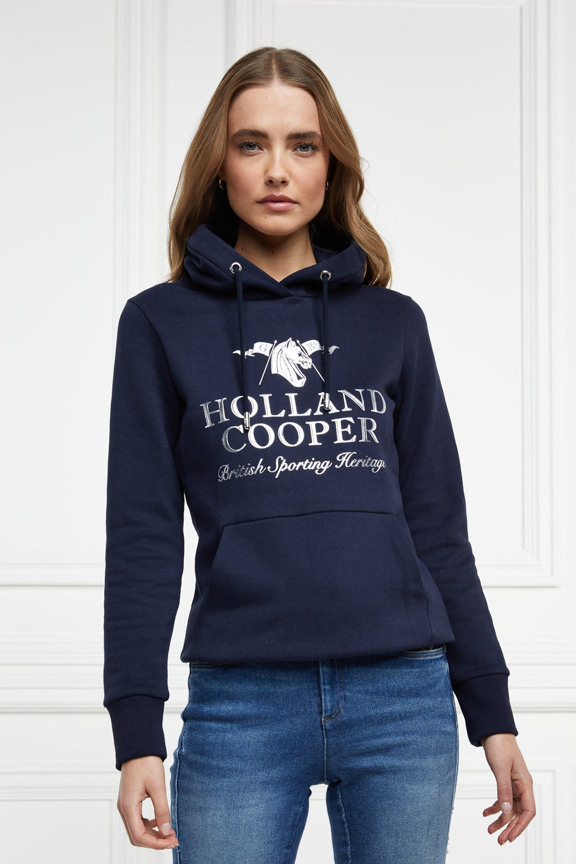 Hickstead Logo Hoodie (Ink Navy)