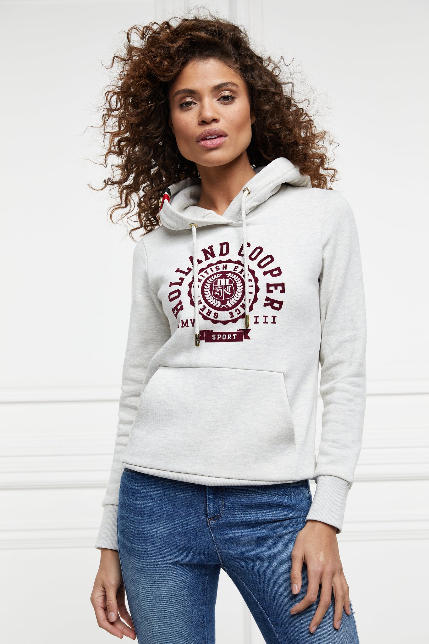 Collegiate Flock Hoodie (Ice Marl)