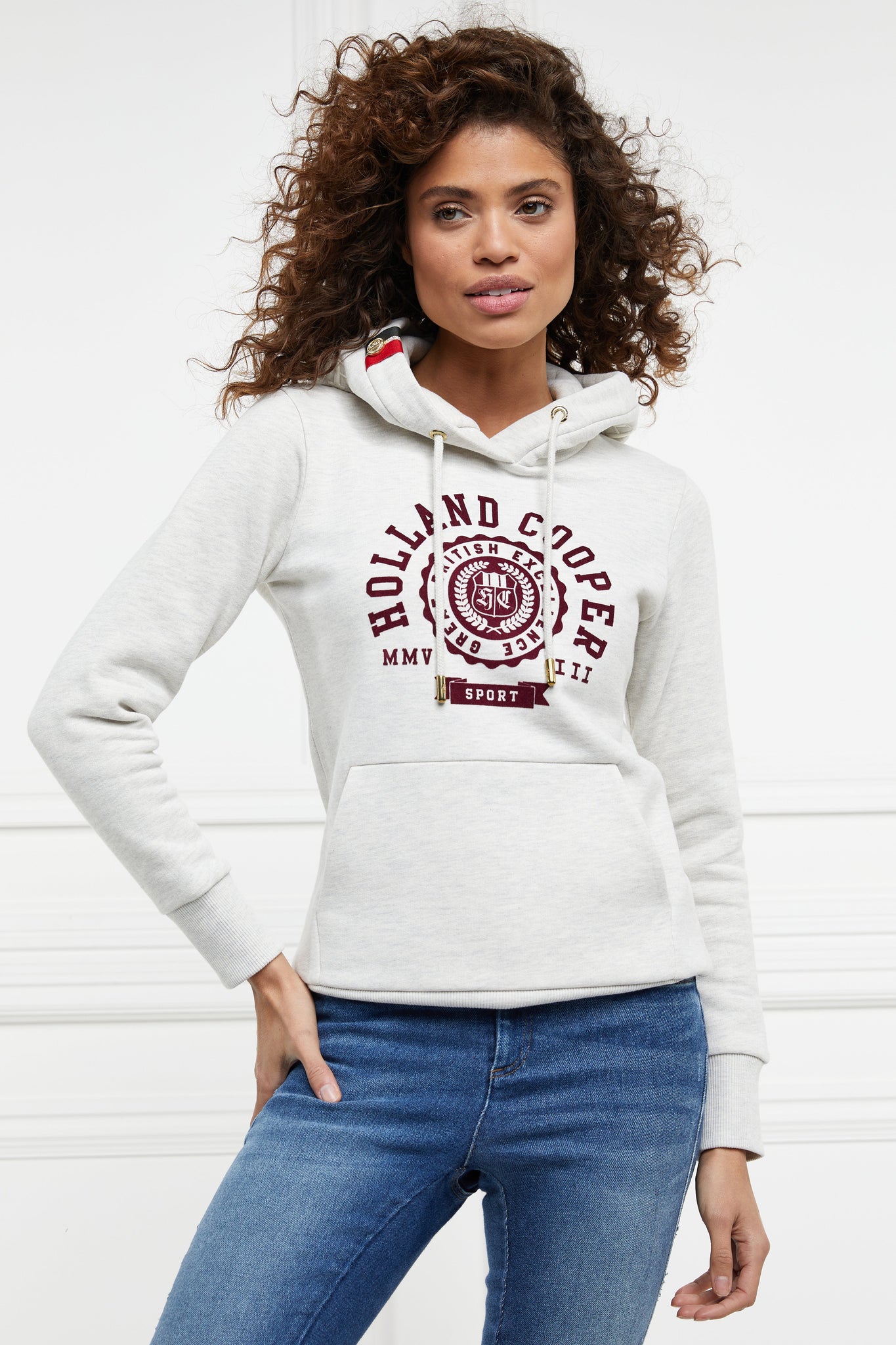 Collegiate Flock Hoodie (Ice Marl)