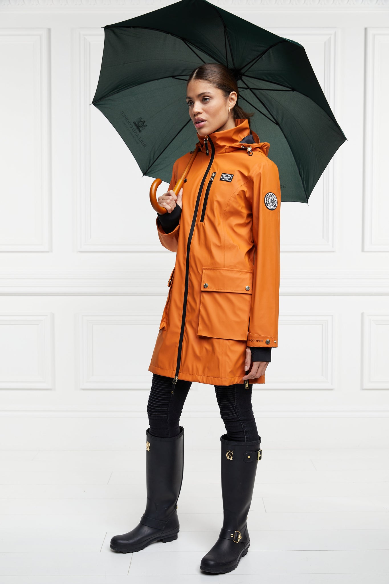 Brecon Rain Coat (Burnt Orange)