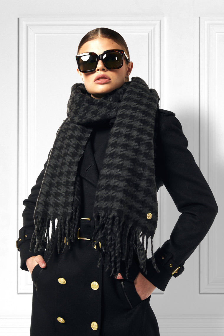 HC Chelsea Scarf (Grey Houndstooth)