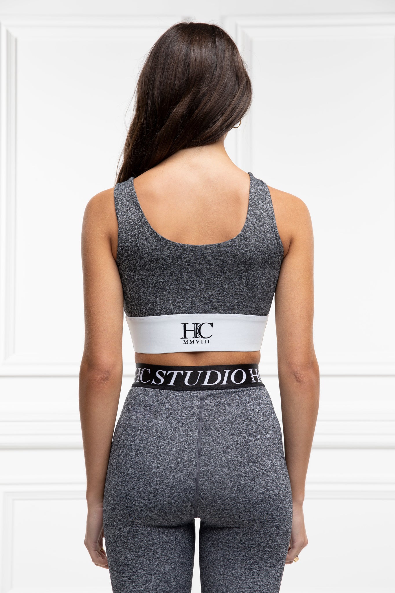 Studio Lounge Crop Top (Mid Grey Marl)