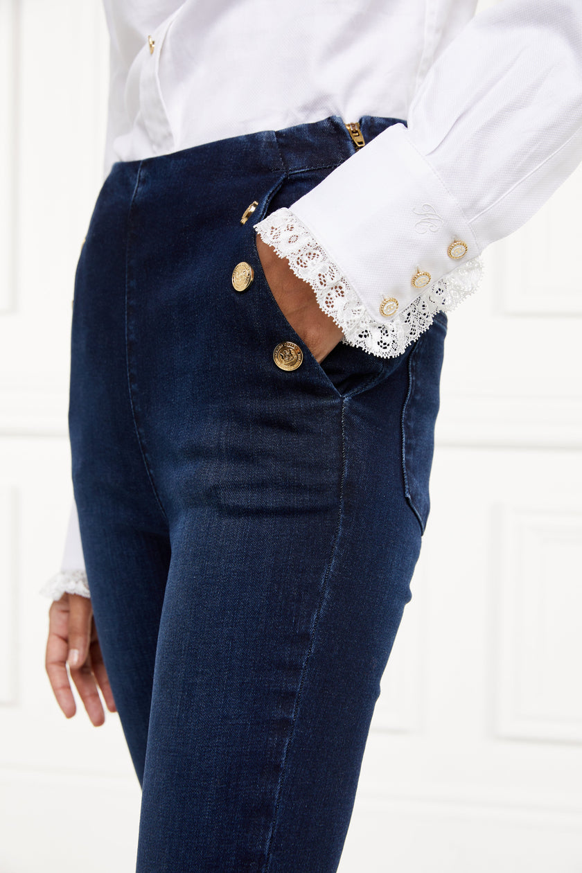 Amoria Flared Jean (Deep Indigo)