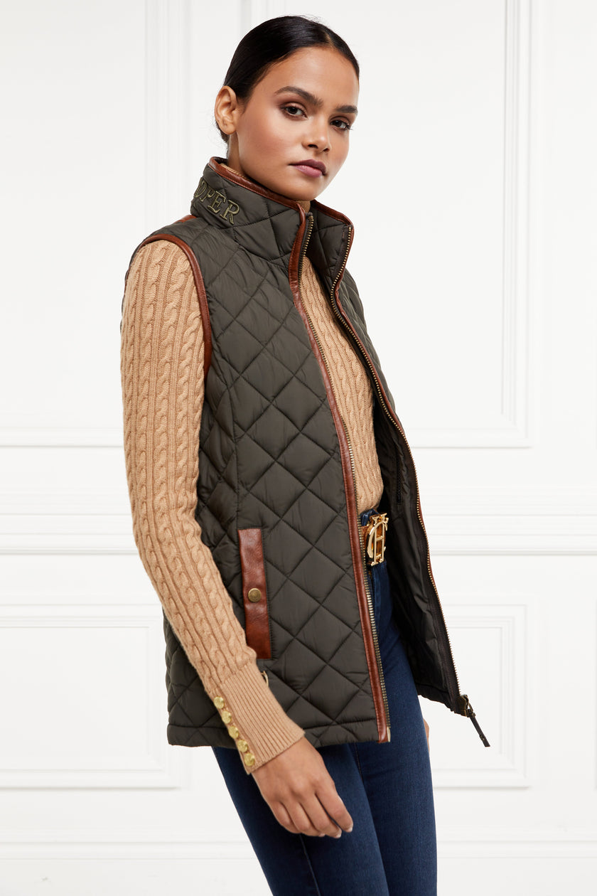 Country Quilted Gilet (Heritage Khaki)