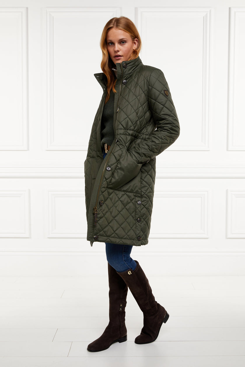 Painswick Quilted Coat (Twilight Khaki)