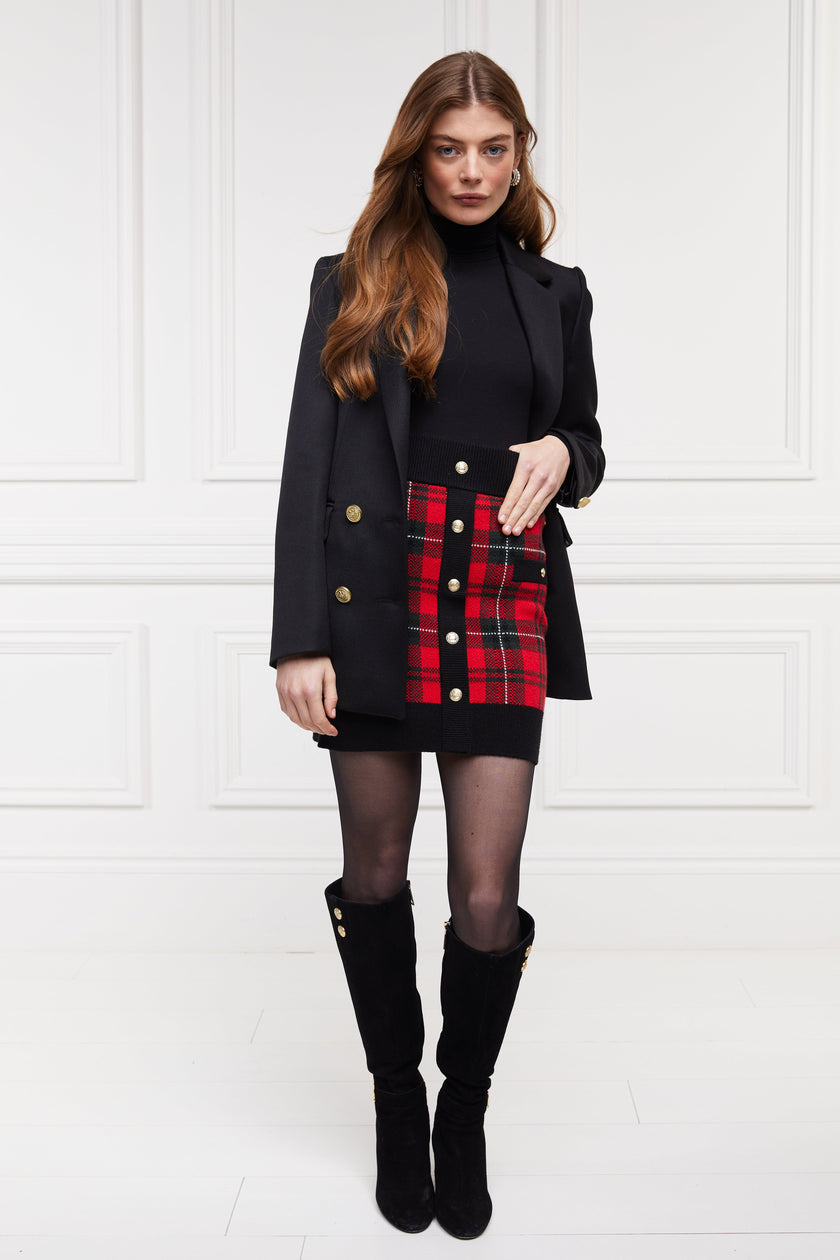 Hepburn Mini Skirt (Red Tartan)