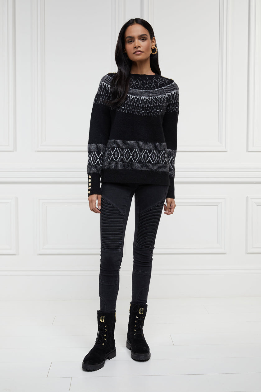 Longhope Fairisle Knit (Black)