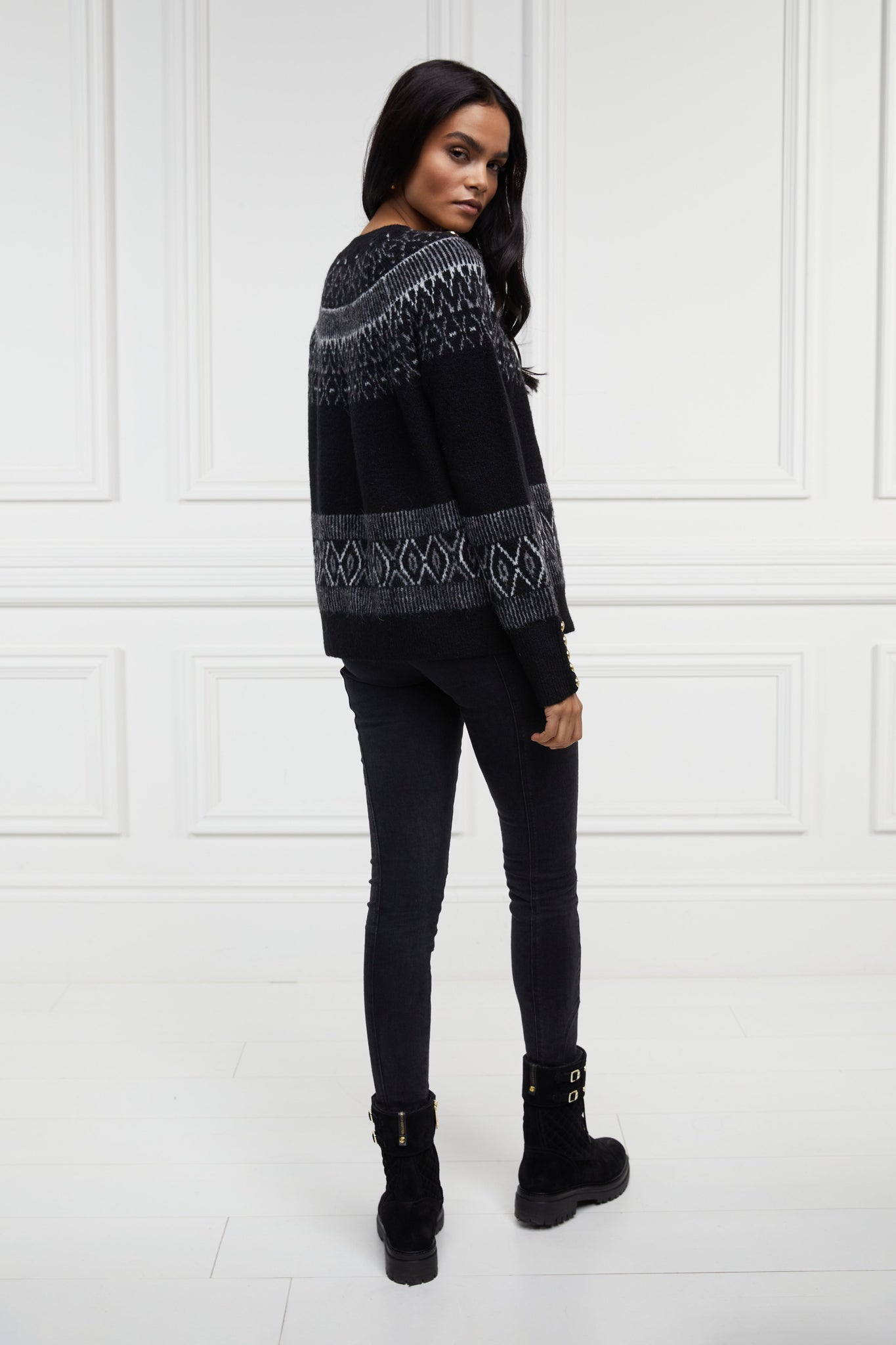 Longhope Fairisle Knit (Black)