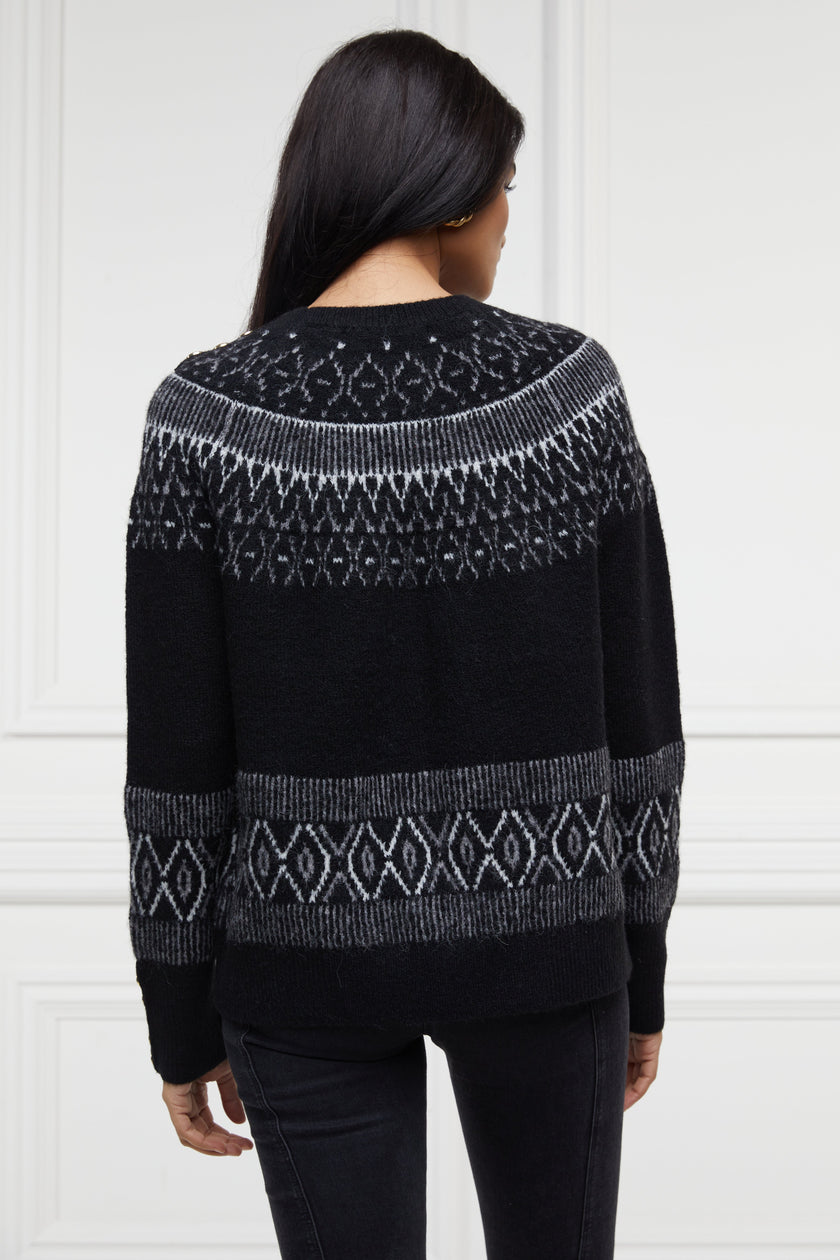 Longhope Fairisle Knit (Black)