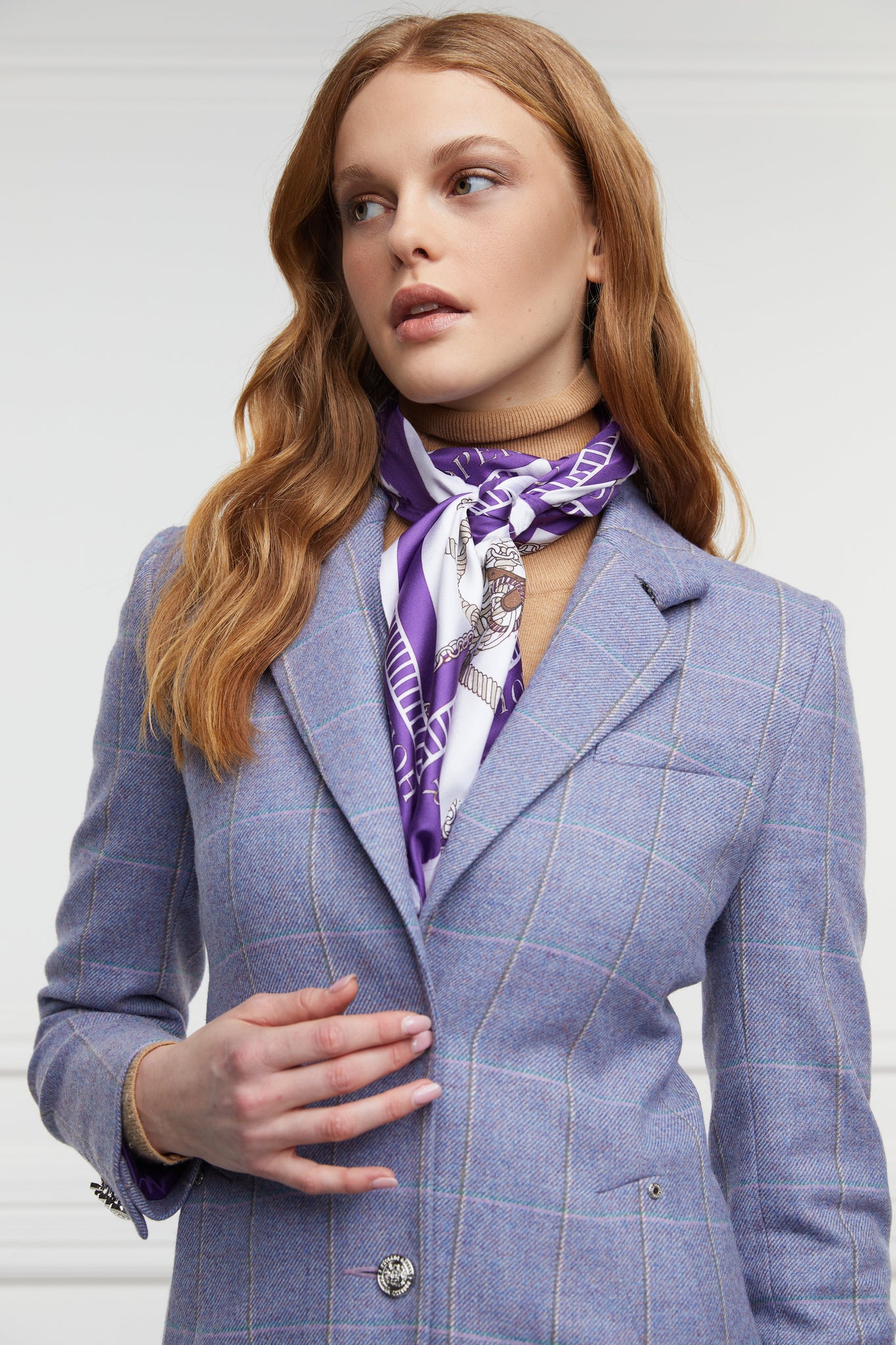 Platinum Jubilee Silk Scarf (Jubilee Purple)