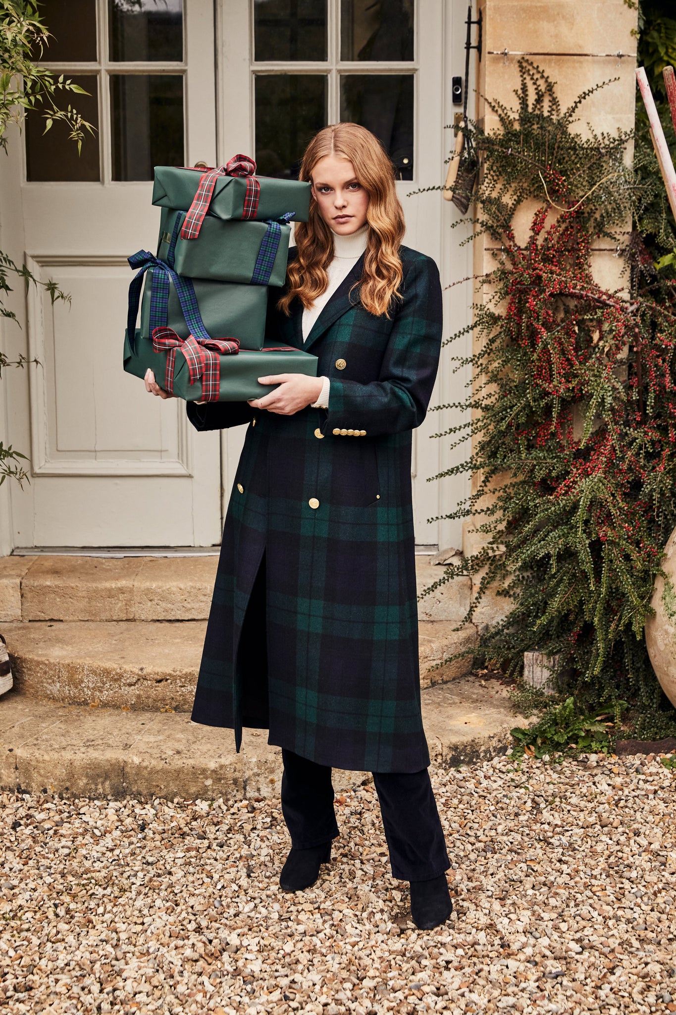 Double Breasted Coat (Blackwatch) – Holland Cooper US