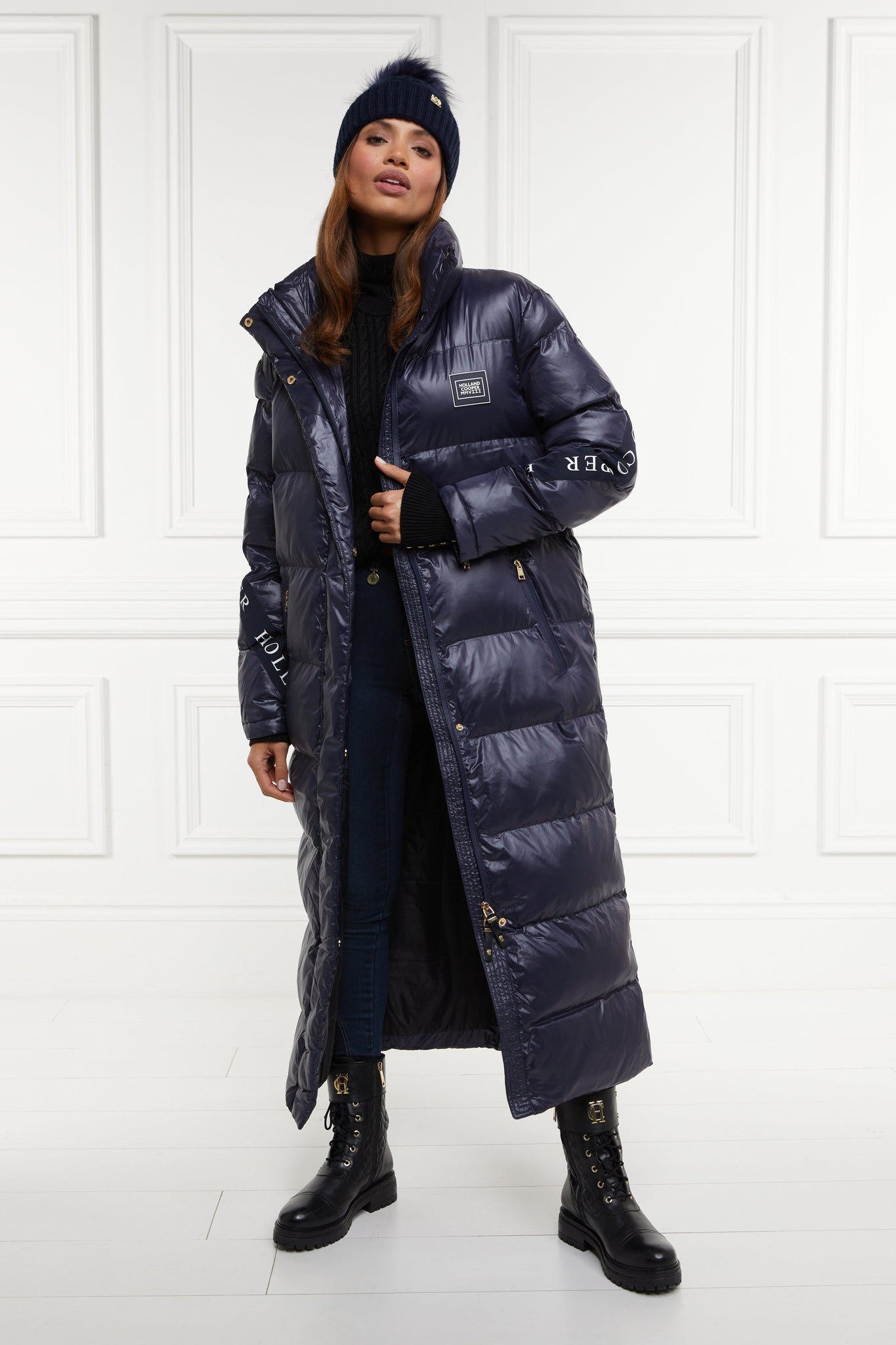 Camden Longline Coat (Ink Navy)