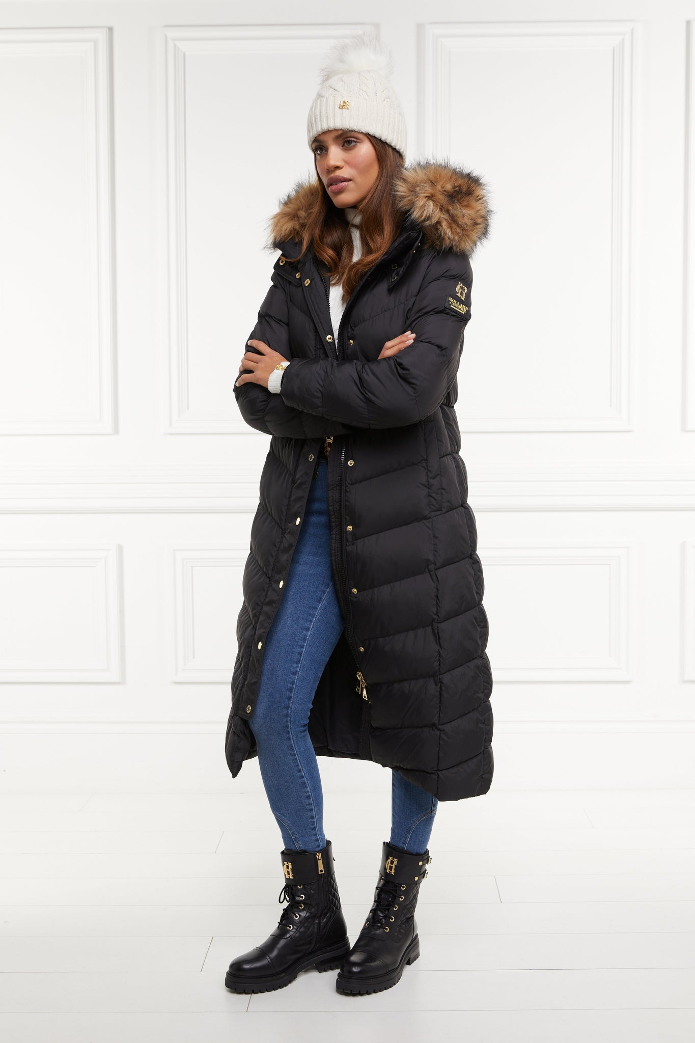 Longline Glacier Puffer (Black)