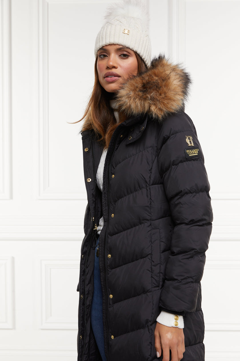 Longline Glacier Puffer (Black)