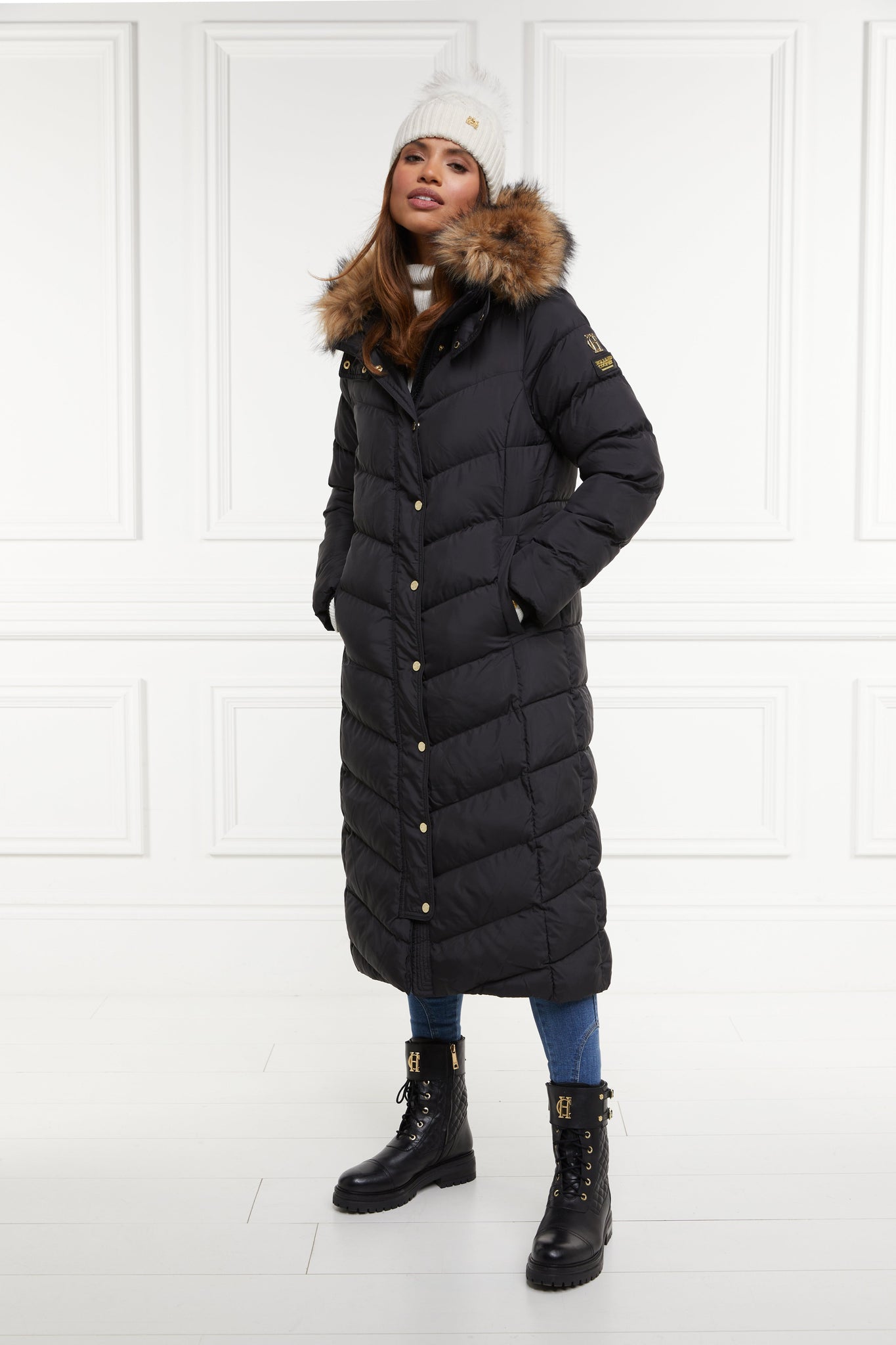 Longline Glacier Puffer (Black)