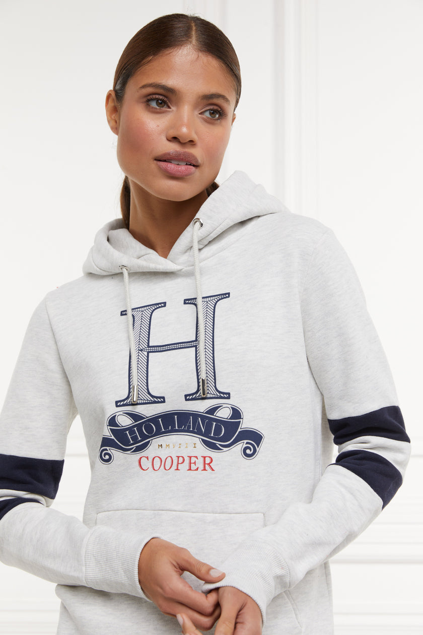 Super H Logo Hoodie (Ice Grey Marl)