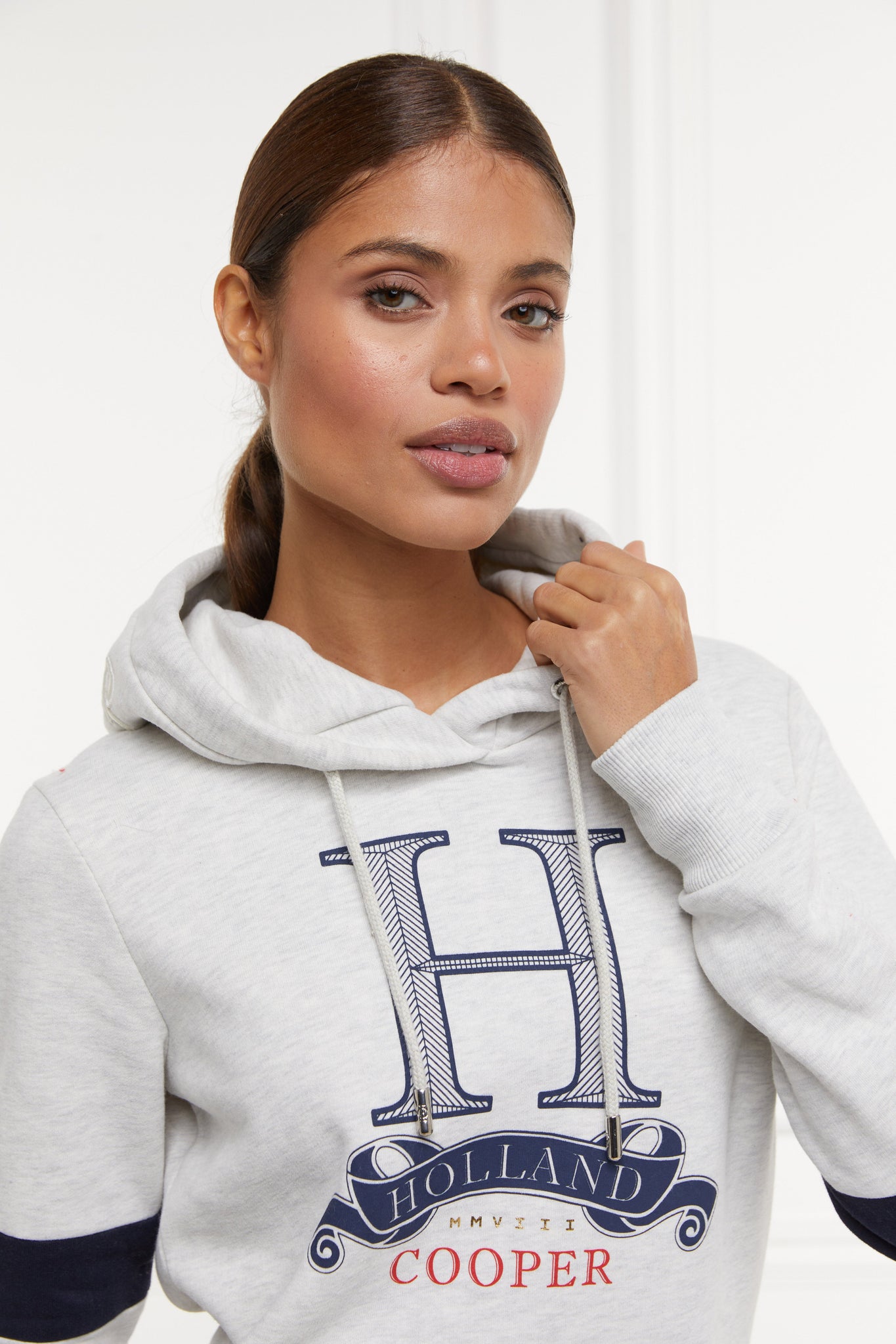 Super H Logo Hoodie (Ice Grey Marl)