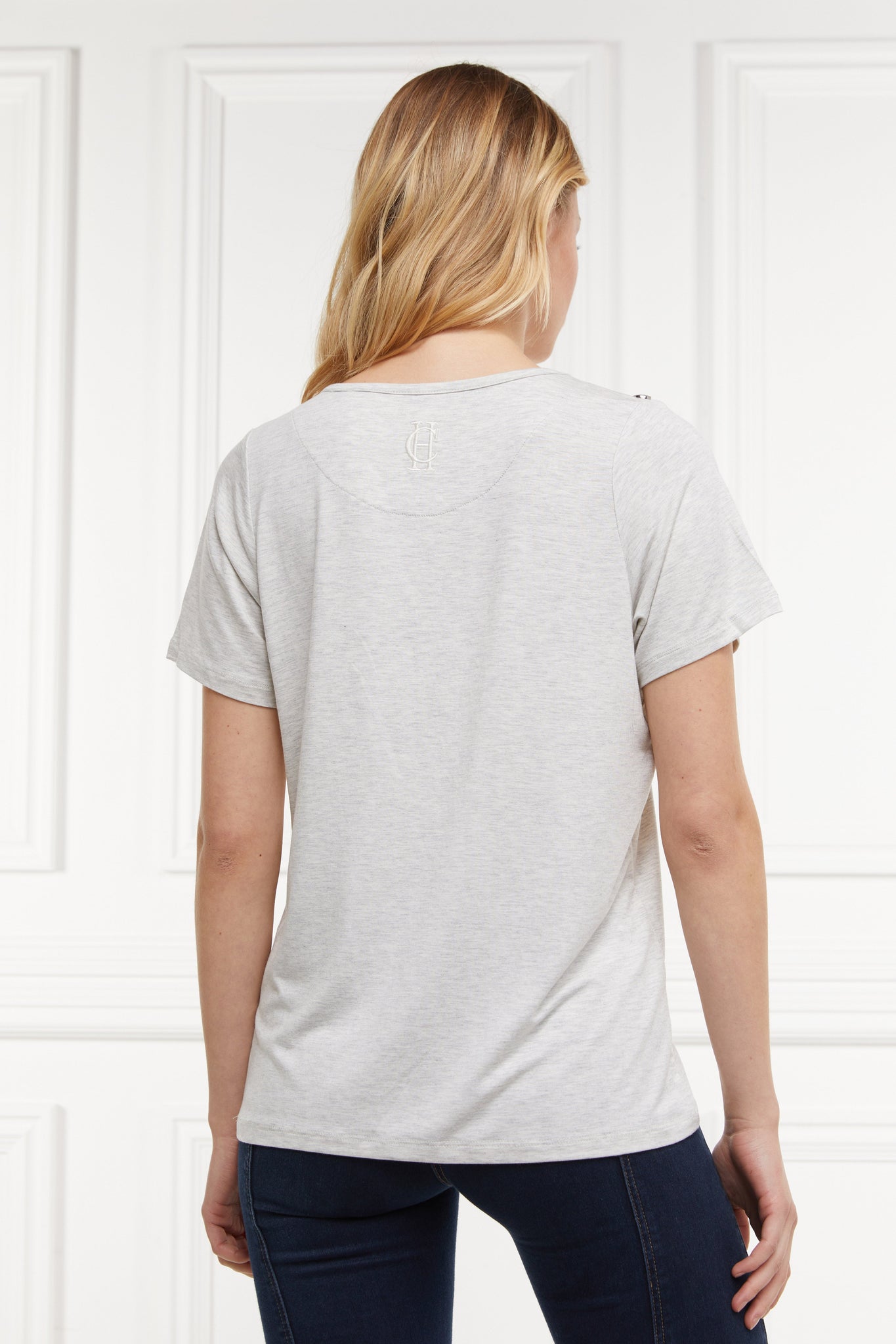 Relax Fit V-Neck Tee (Ice Marl)