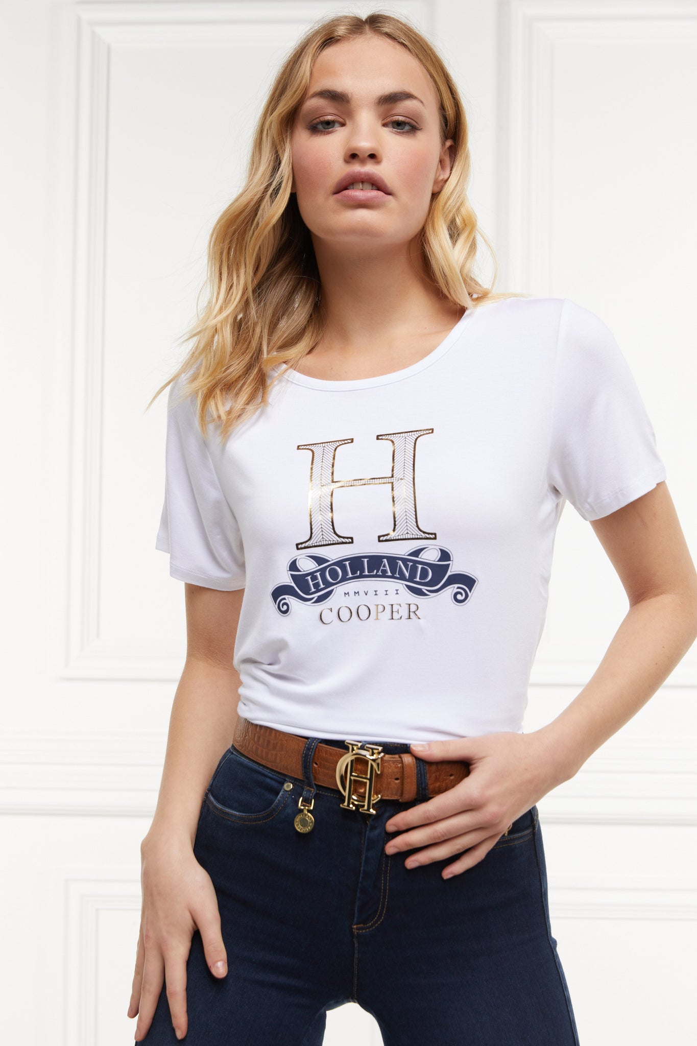 Super H Tee (White Gold)