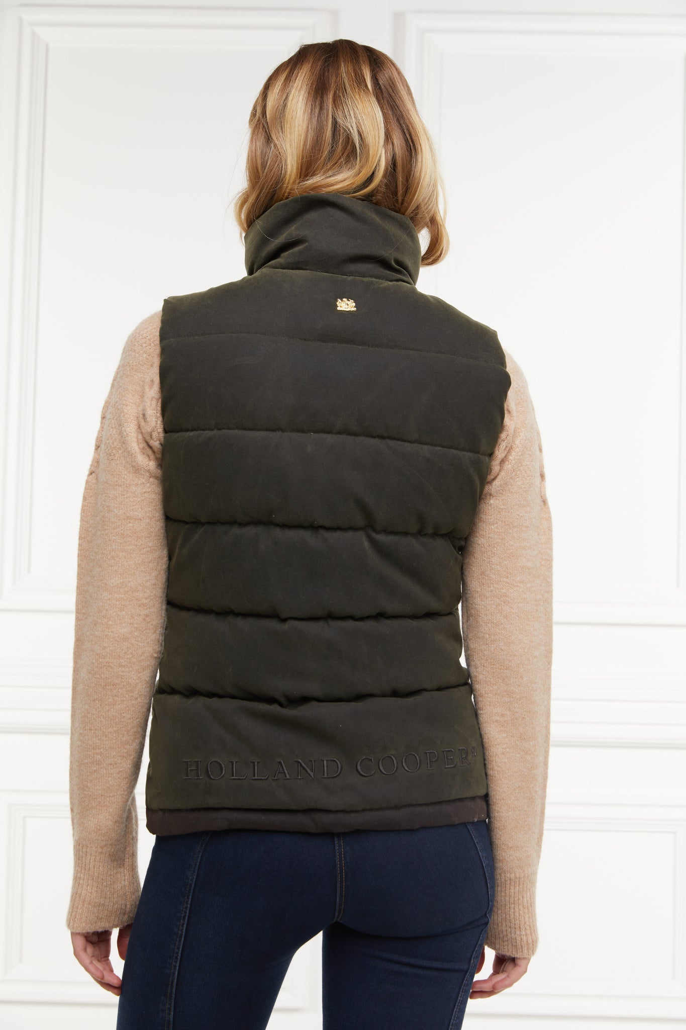 Aviator Padded Gilet (Dark Olive)