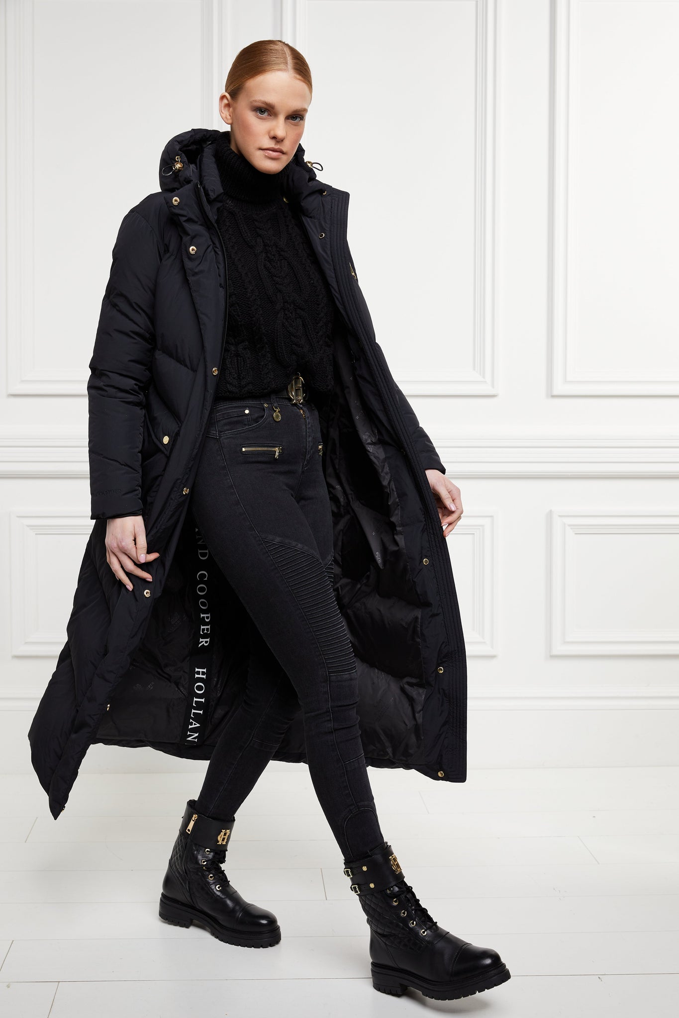 Dakota Longline Down Coat (Black)