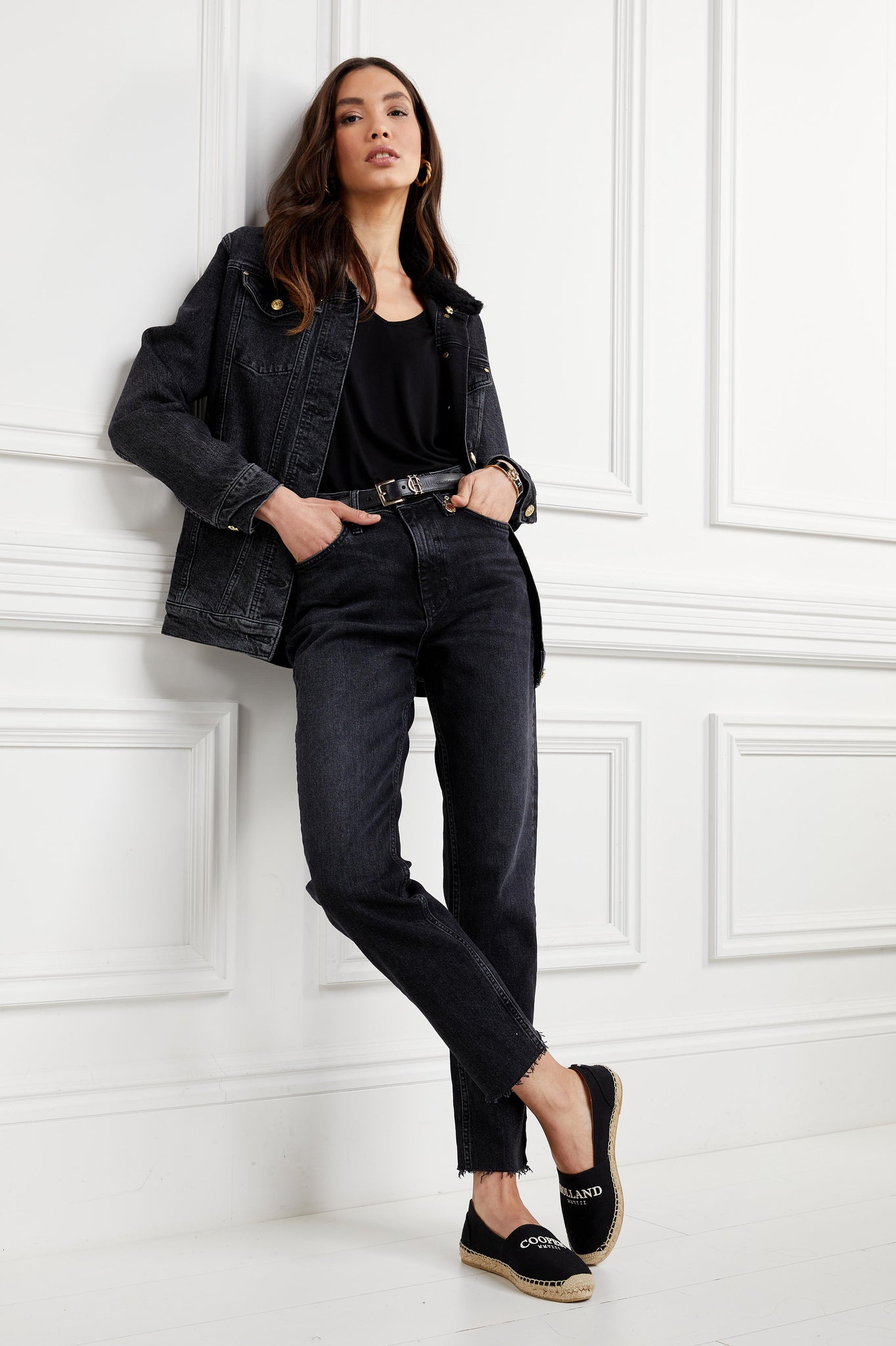 Riviera Espadrille (Black)