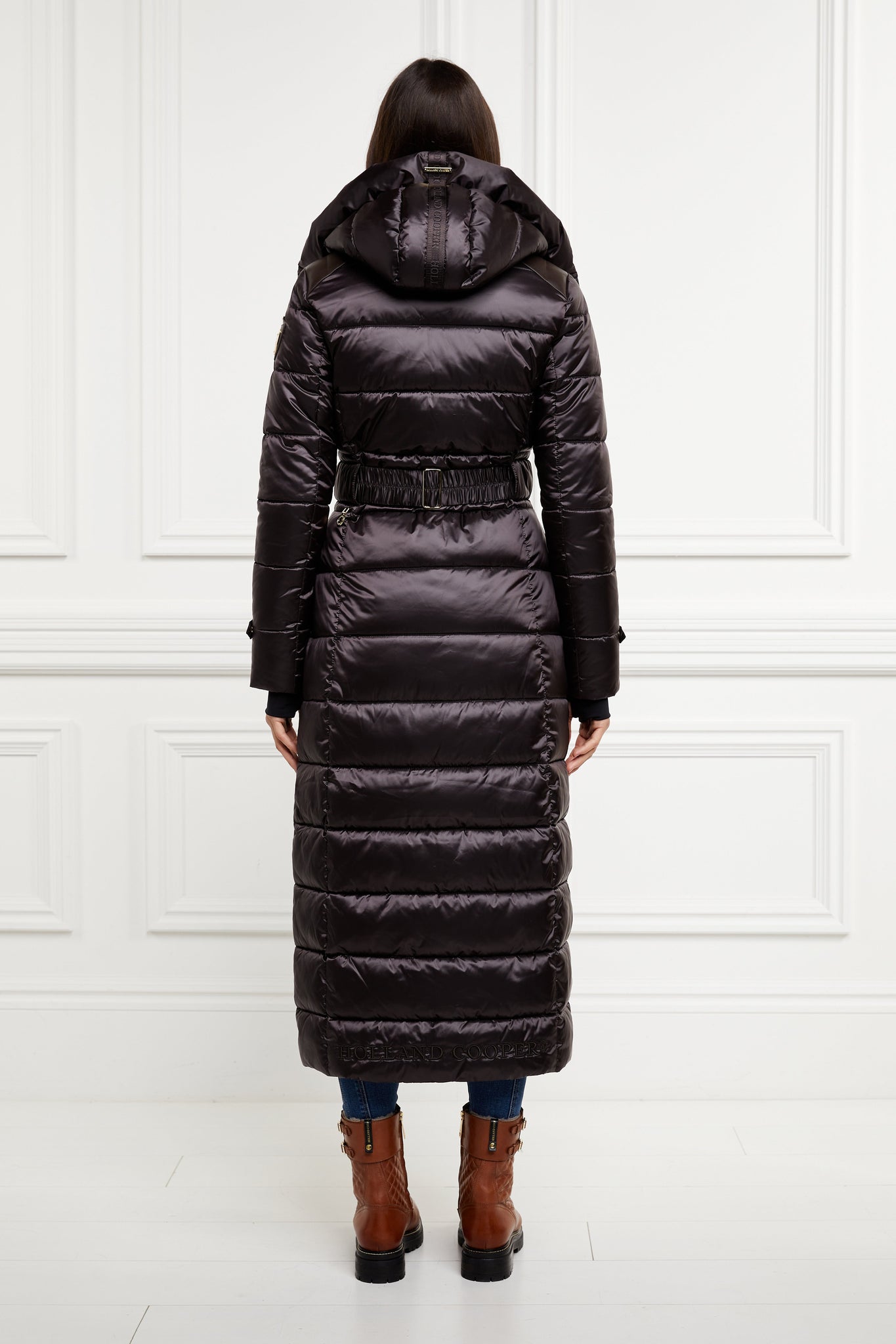 The Arosa Longline Coat (Chocolate)