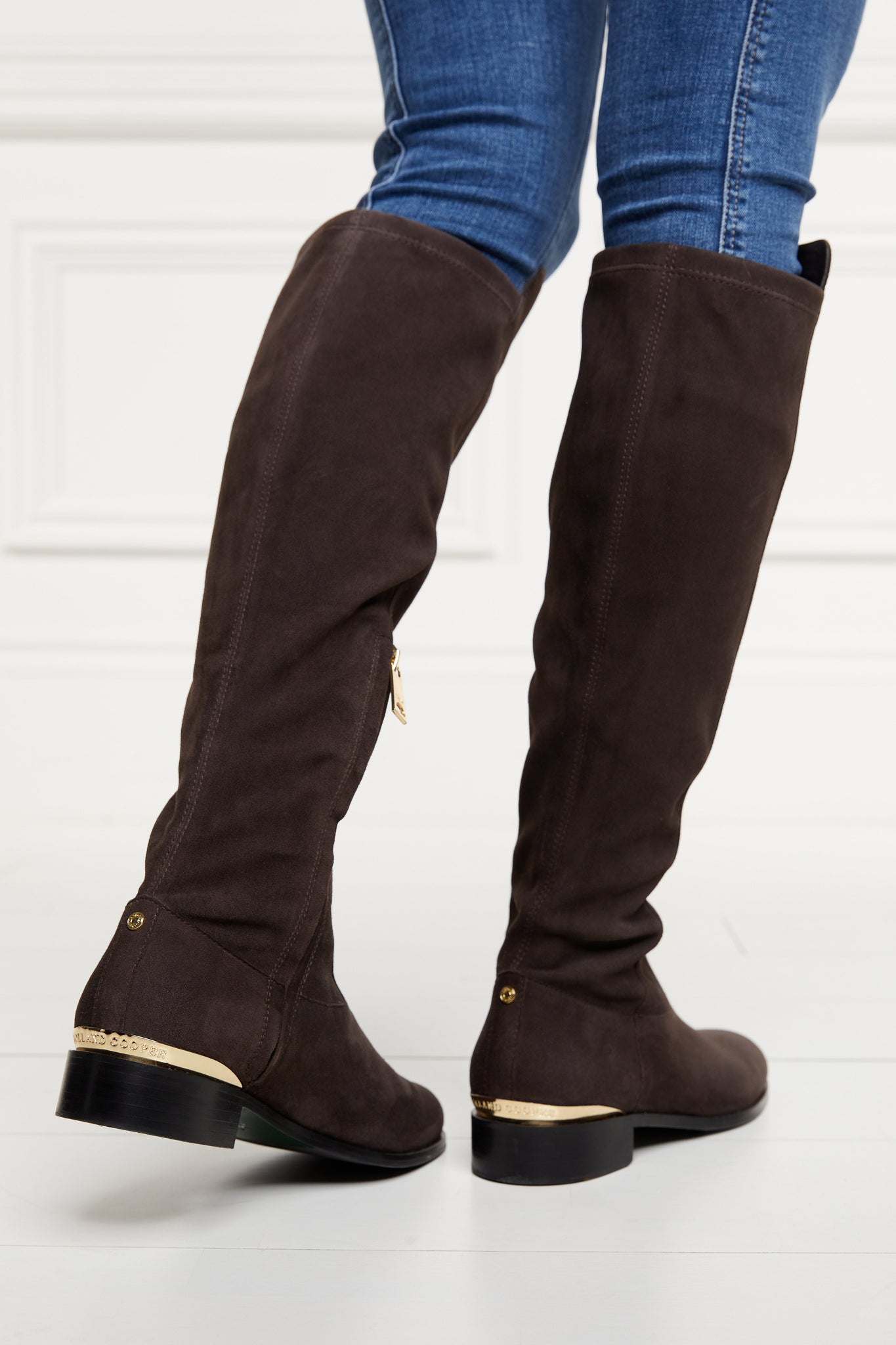 Albany Knee Boot (Chocolate Suede)