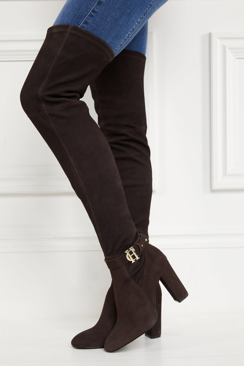 Sloane Over The Knee Boot (Chocolate)